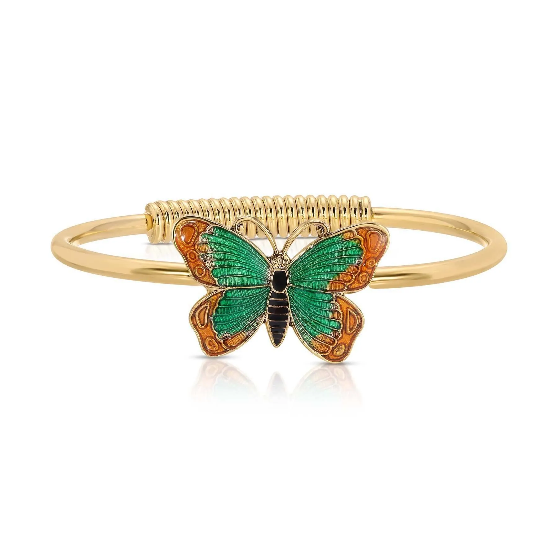 1928 Jewelry Metamorphic Butterfly Spring Hinge Bracelet