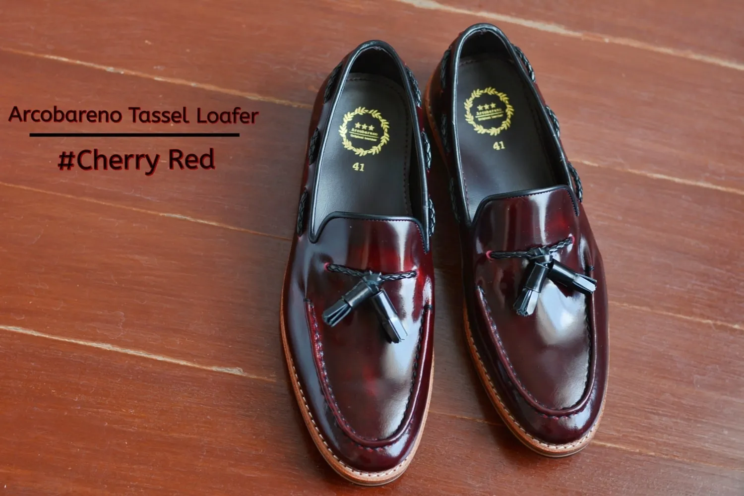 503 Tassel Loafer Cherry x Wooden Sole