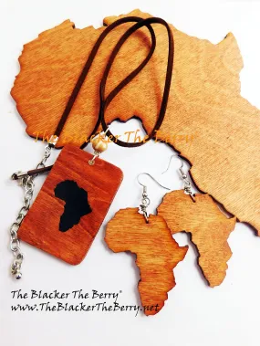 African Jewelry Set Wooden Handmade The Blacker The Berry