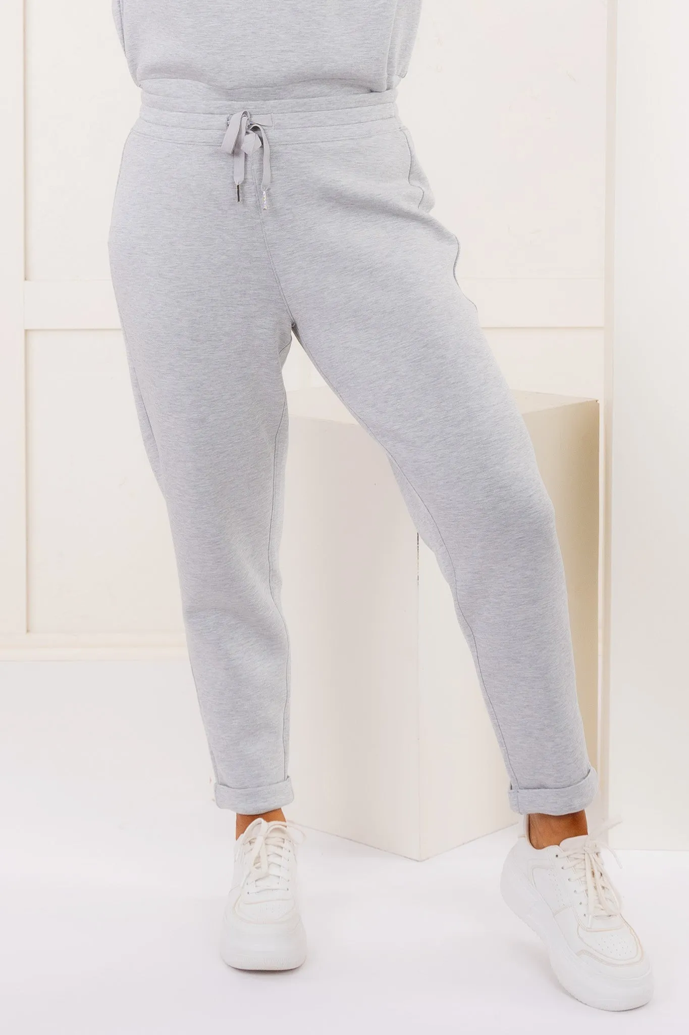 Airessentials Tapered Pant - Light Grey Heathered | SPANX