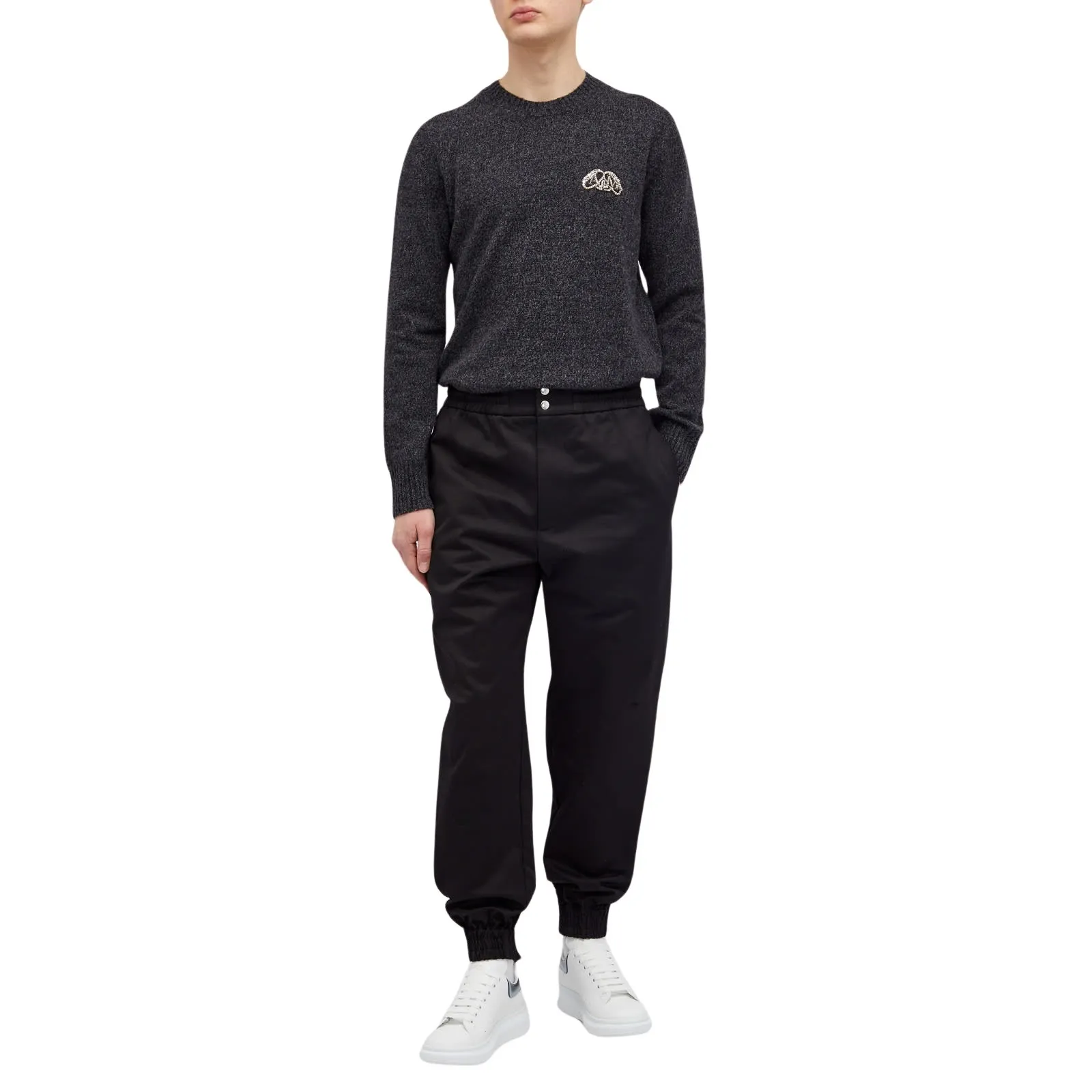 alexander mcqueen  |Crew Neck Unisex Wool Cashmere Blended Fabrics Street Style