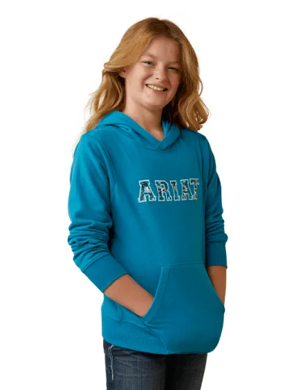 Ariat Girl's 2.0 Mosaic Blue Hoodie 10043322