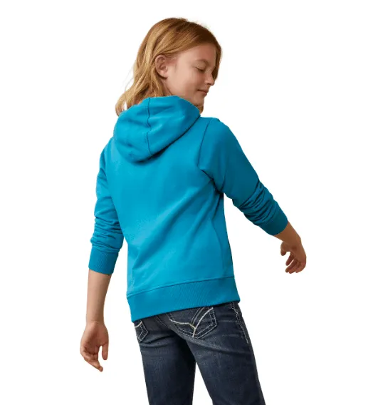 Ariat Girl's 2.0 Mosaic Blue Hoodie 10043322