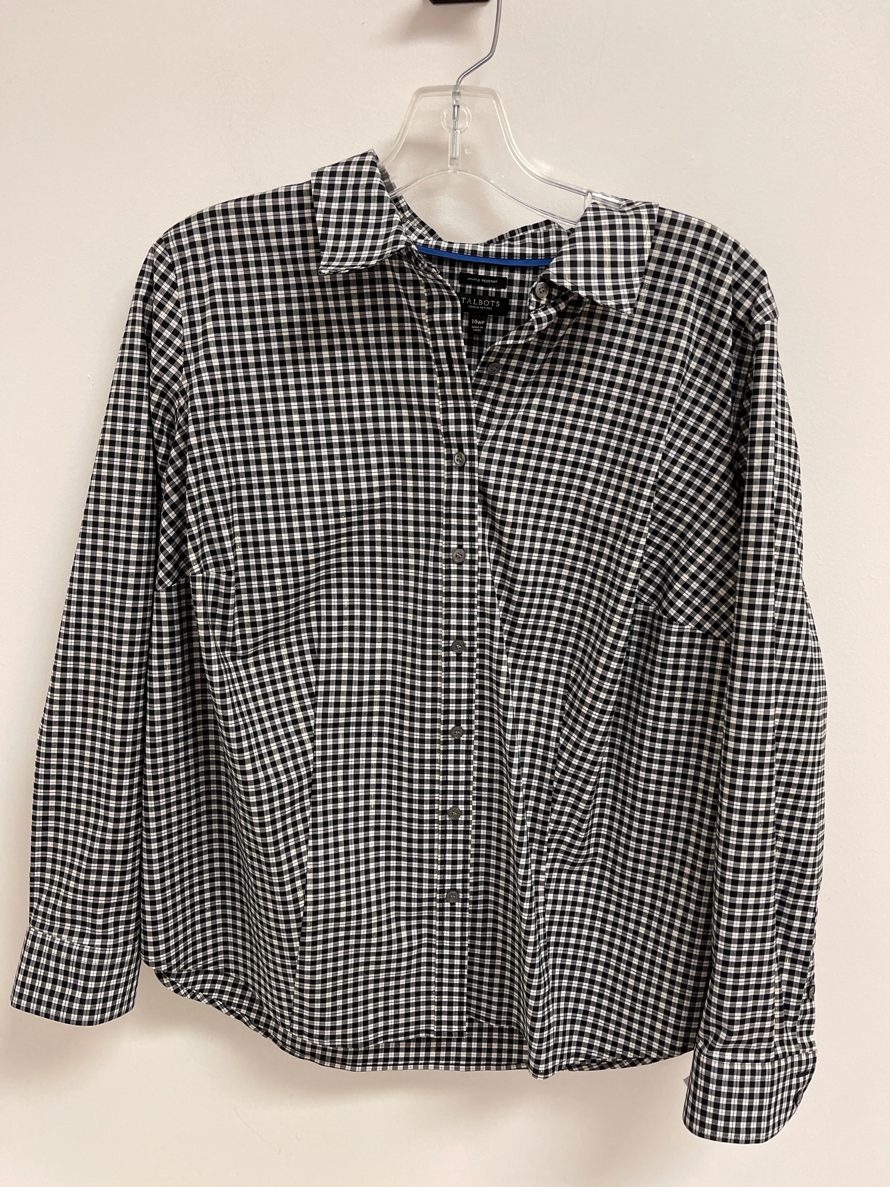 Athletic Jacket By Talbots In Polkadot Pattern, Size: L