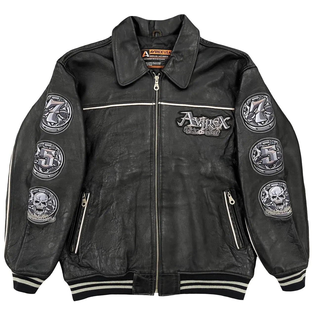 Avirex Leather Varsity Jacket