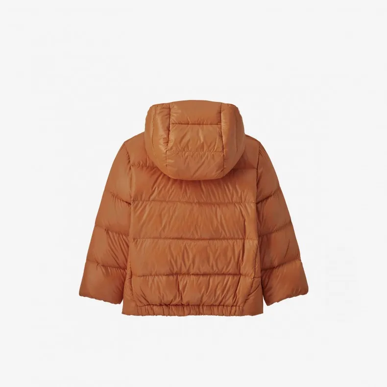 Baby Patagonia Hi-Loft Down Sweater Hoody Jacket (Redtail Rust)