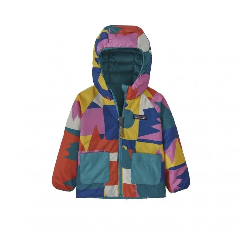 Baby Patagonia Reversible Down Sweater Hoody (Frontera: Passage Blue)