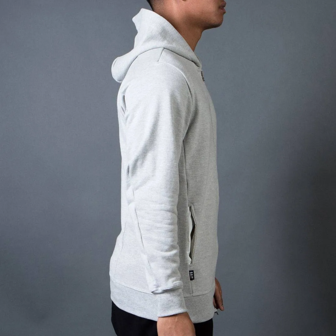 BAIT Men French Terry Hoody - Made In LA (gray / heather)