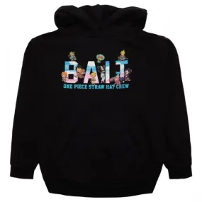 BAIT x One Piece x Upcycle LA Men Straw Hat BAIT Hoody (black)