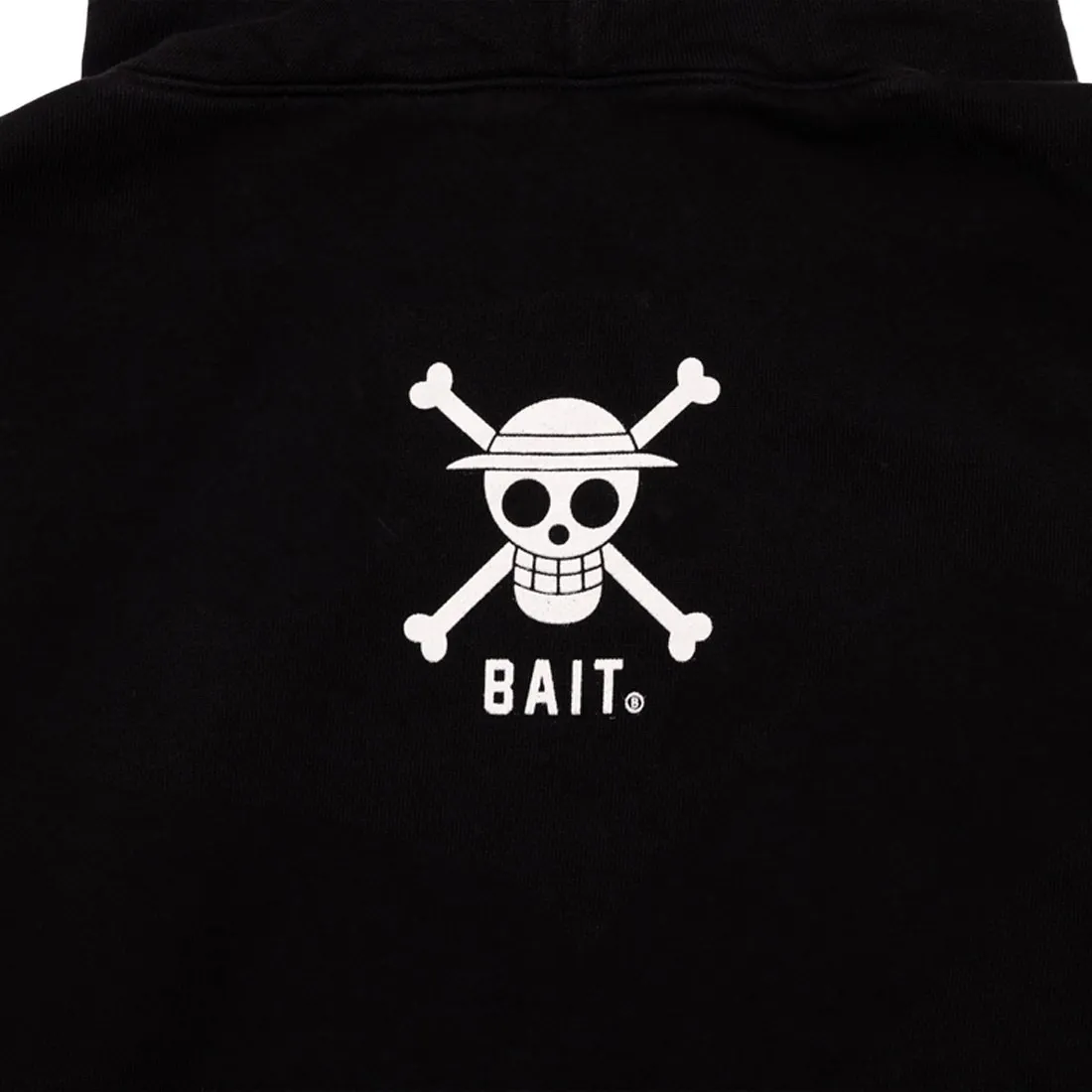 BAIT x One Piece x Upcycle LA Men Straw Hat BAIT Hoody (black)