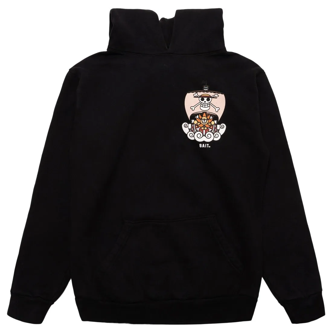 BAIT x One Piece x Upcycle LA Men Straw Hat Skulls Hoody (black)