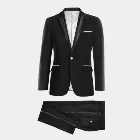 Black essential shimmer Tuxedo with pocket square &