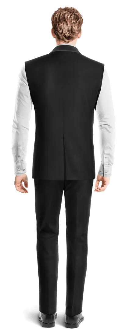 Black slim fit Tuxedo with shawl lapel