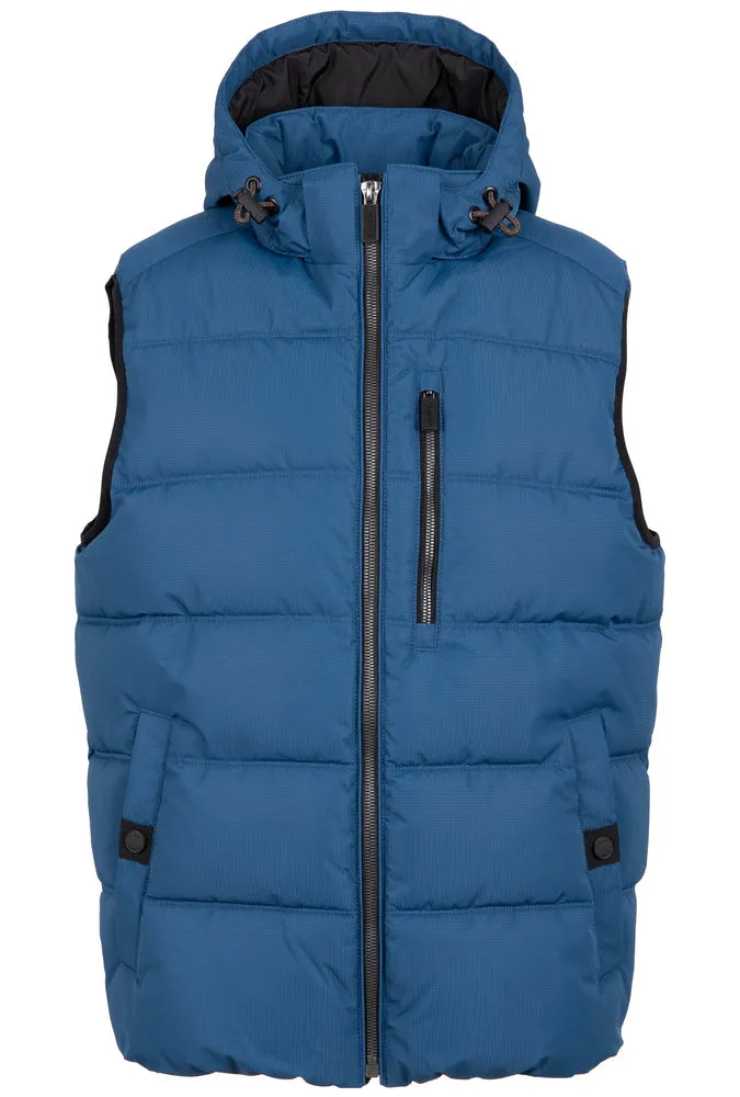 Bugatti Hood Padded Vest Blue