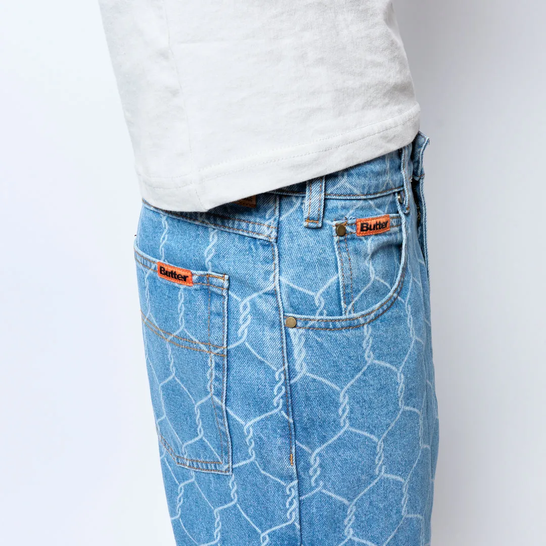 Butter Goods - Chain Link Denim Jeans (Washed Indigo)