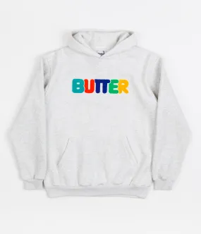 Butter Goods Rounded Chenille Applique Hoodie - Ash Grey