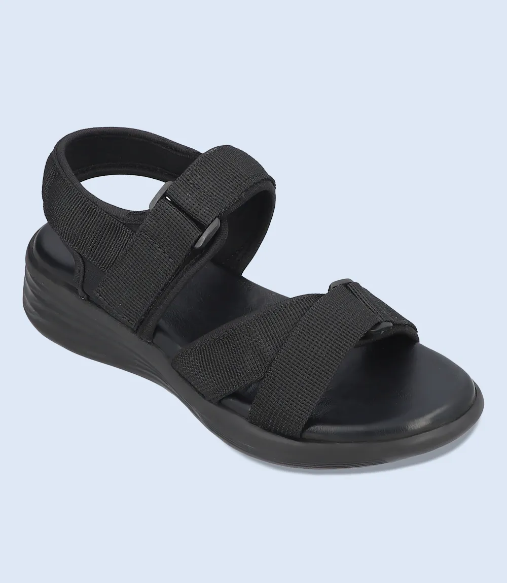 BW7661-BLACK-Women Comfort Sandal