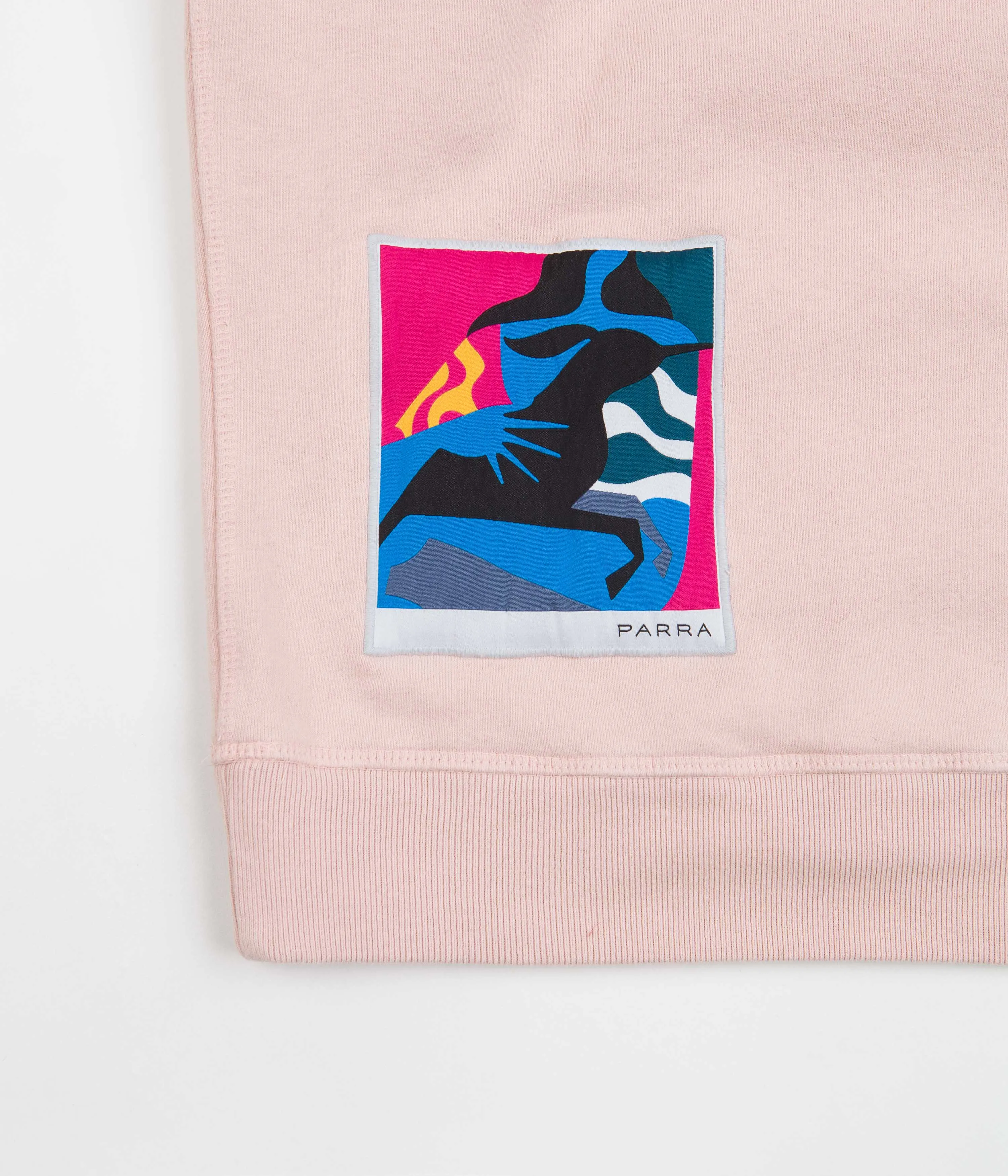 by Parra Distorted Logo Hoodie - Dusty Pink