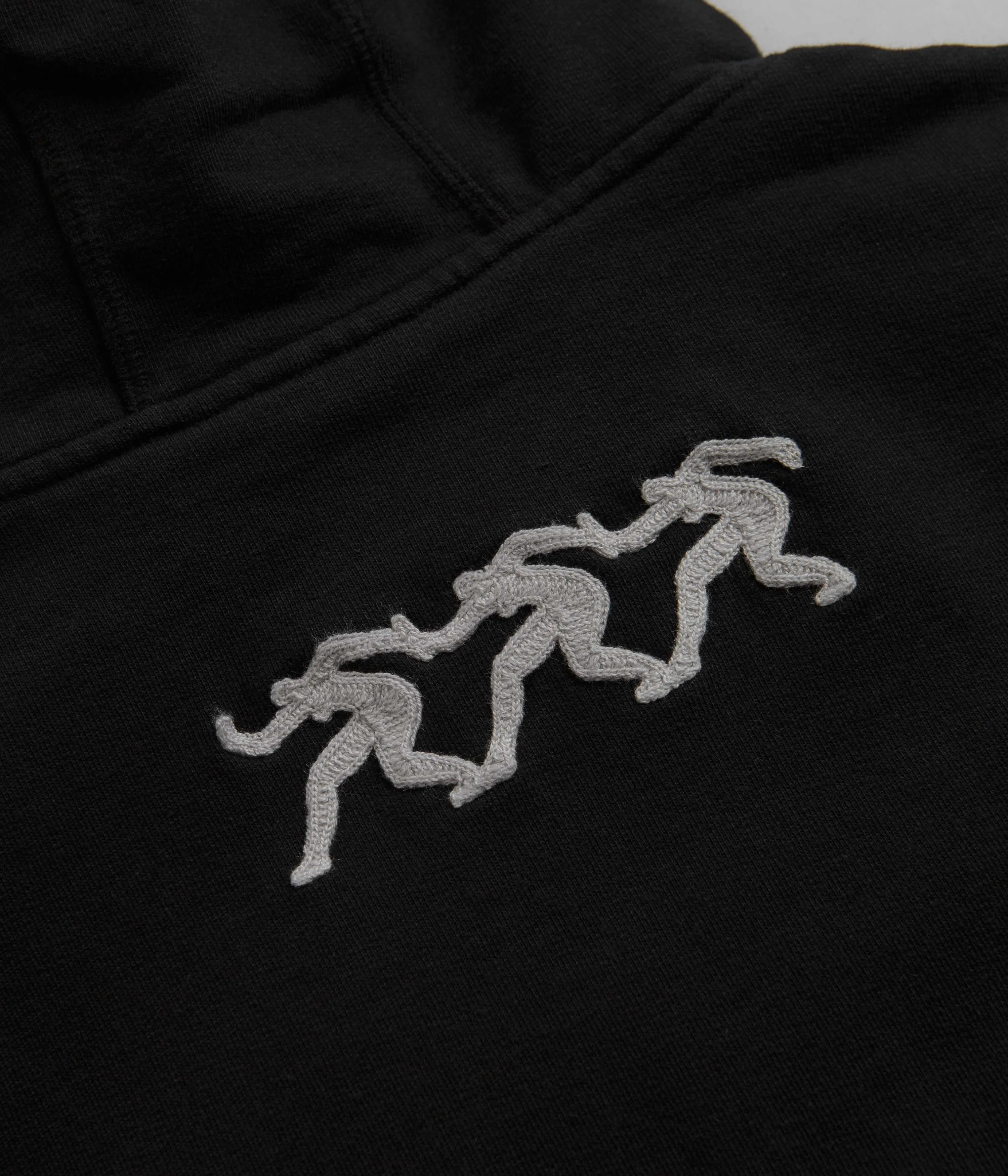 by Parra Zipped Pigeon Zip Hoodie - Black