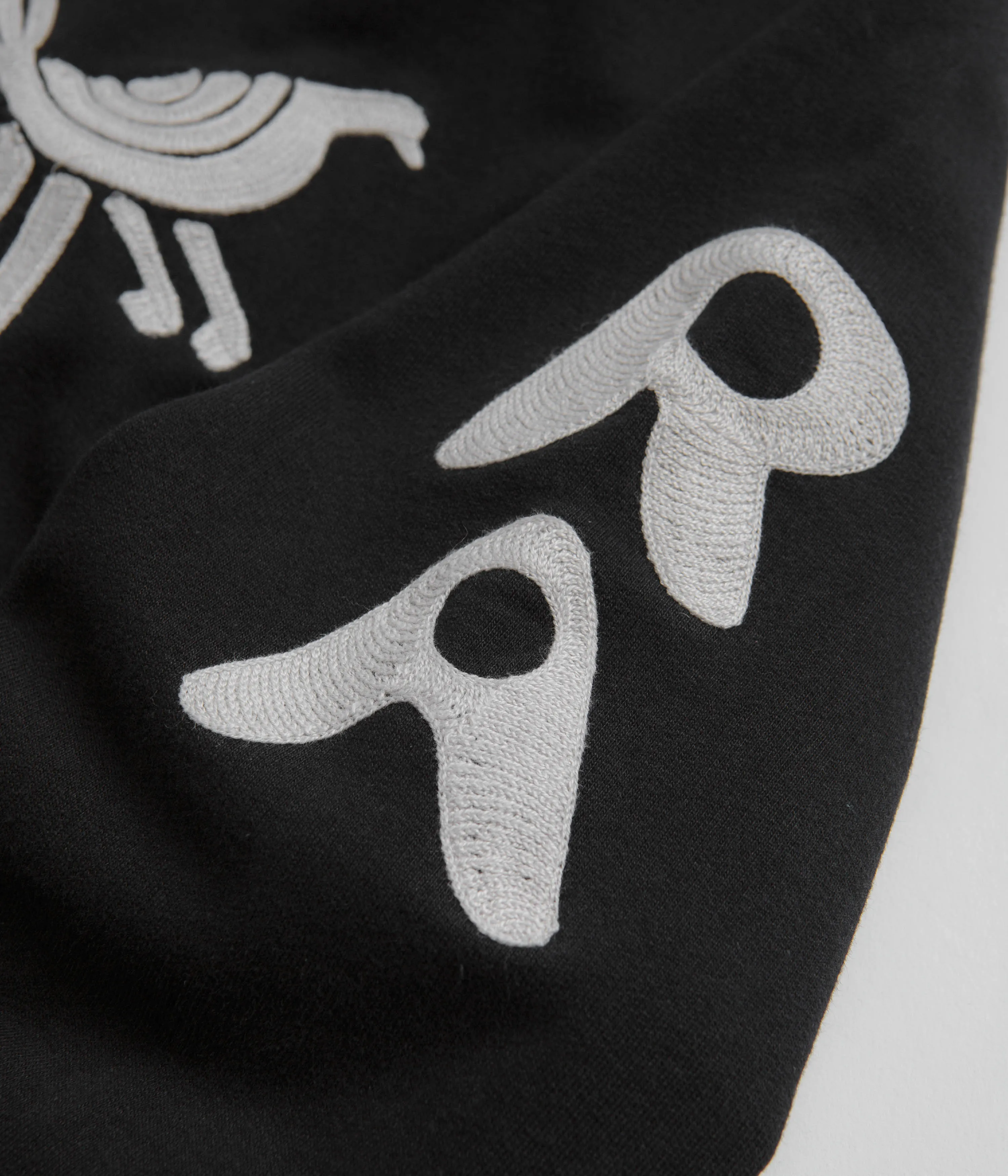 by Parra Zipped Pigeon Zip Hoodie - Black