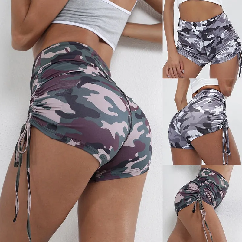 Camo Slim Tights Yoga shorts