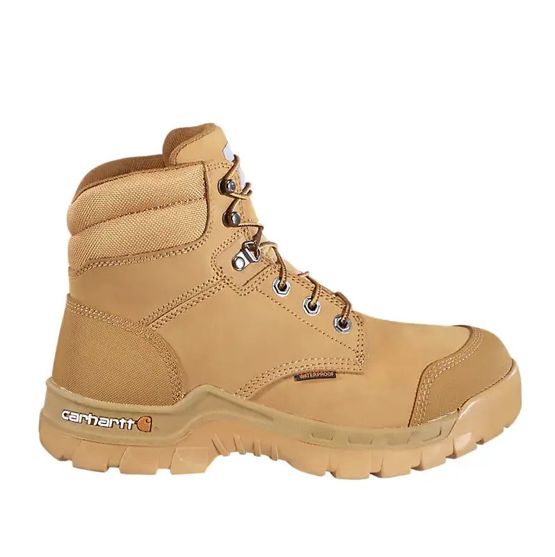 CARHARTT RUGGED FLEX WATERPROOF 6 SOFT TOE WORK BOOT 10W WHEAT NUBUCK