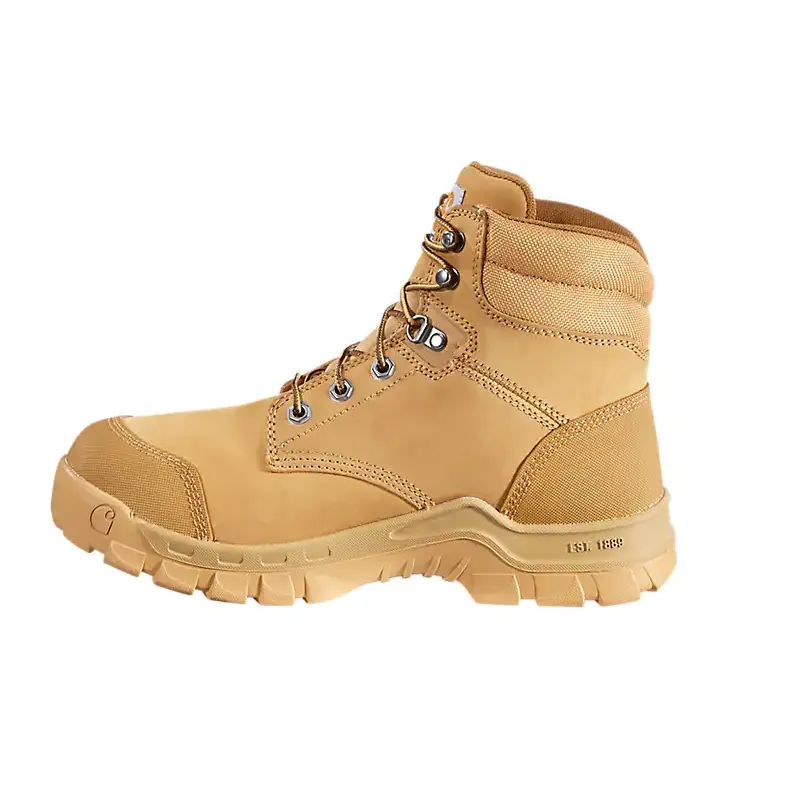 CARHARTT RUGGED FLEX WATERPROOF 6 SOFT TOE WORK BOOT 10W WHEAT NUBUCK