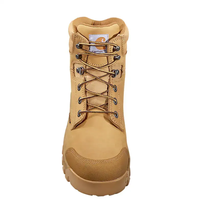 CARHARTT RUGGED FLEX WATERPROOF 6 SOFT TOE WORK BOOT 10W WHEAT NUBUCK