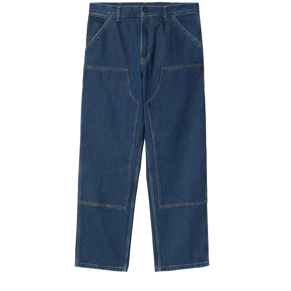 CARHARTT WIP DOUBLE KNEE PANT // BLUE (STONE WASHED) L32