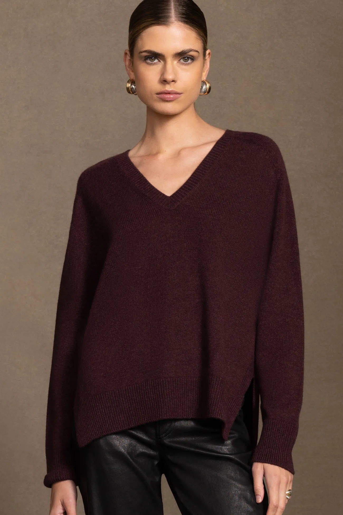 CELINA V-NECK CASHMERE SWEATER