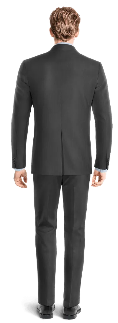 Charcoal essential Tuxedo with black lapel