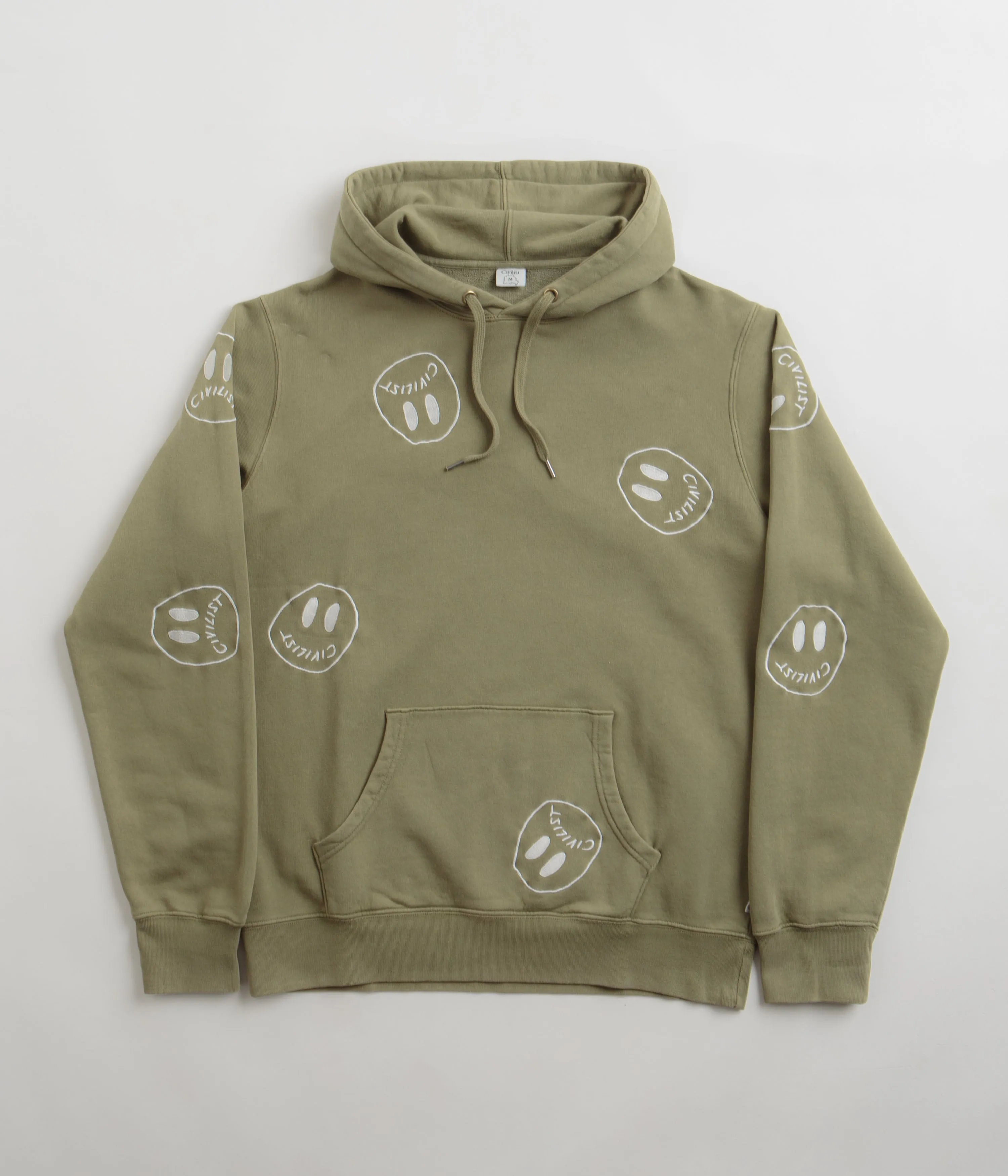 Civilist Allover Smiler Hoodie - Olive