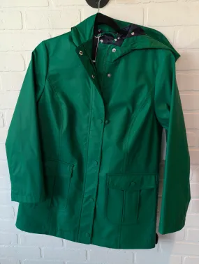 Coat Raincoat By Talbots In Green, Size: M