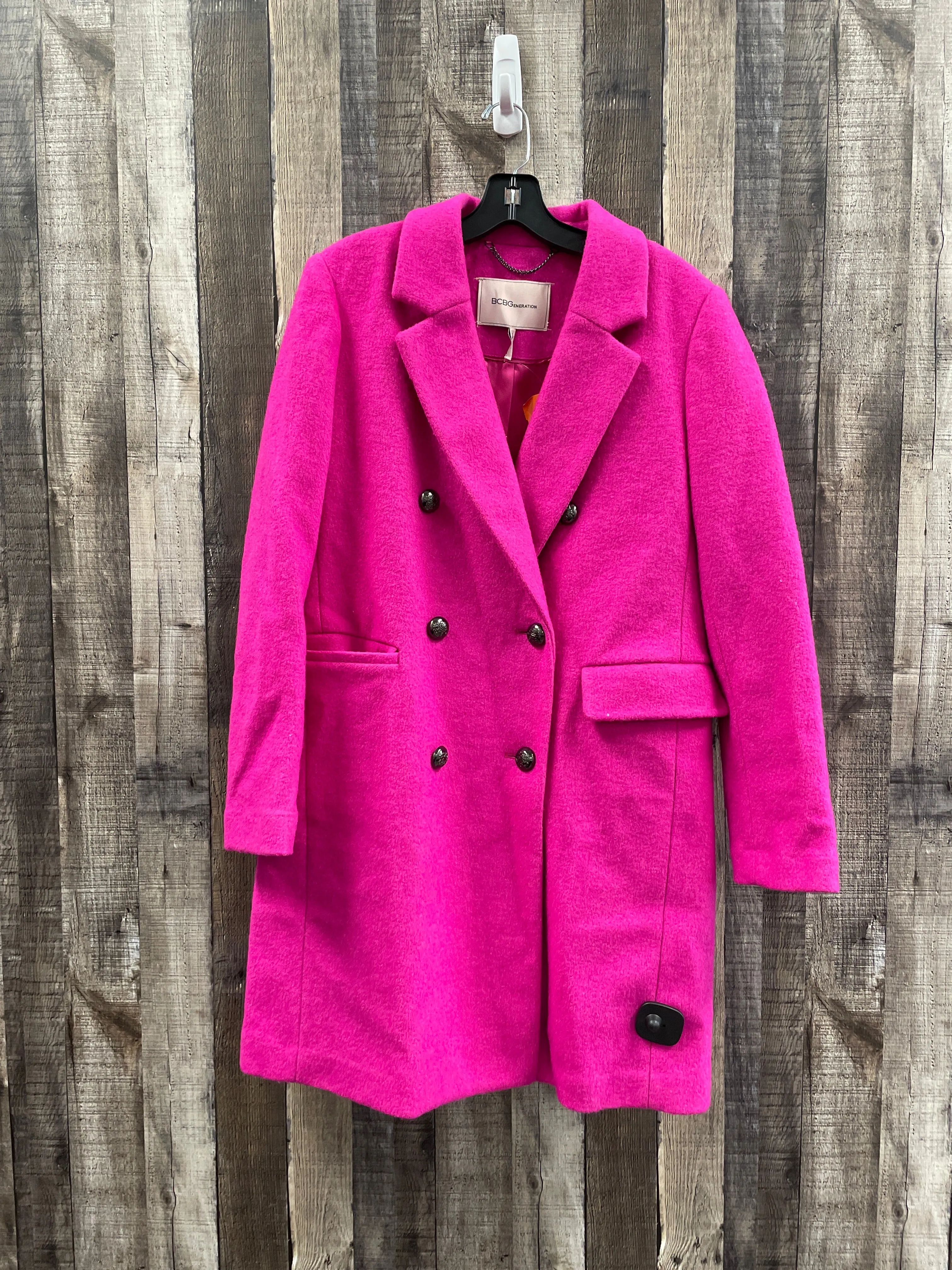 Coat Wool By Bcbg In Pink, Size: S