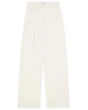 Cream Wide Leg Tailored Trouser