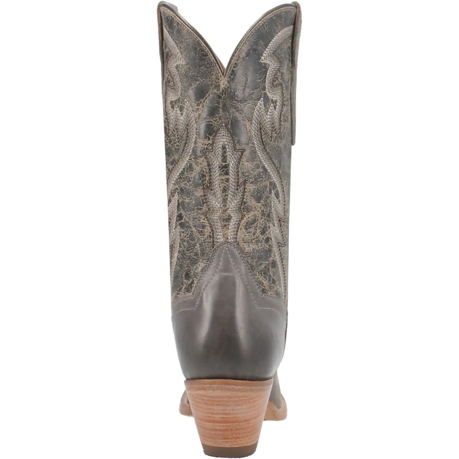 Dan Post Womens Tria Grey Leather Cowboy Boots