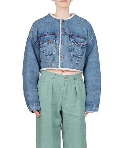 DENIMIST Blake Oversized Cropped Denim Jacket