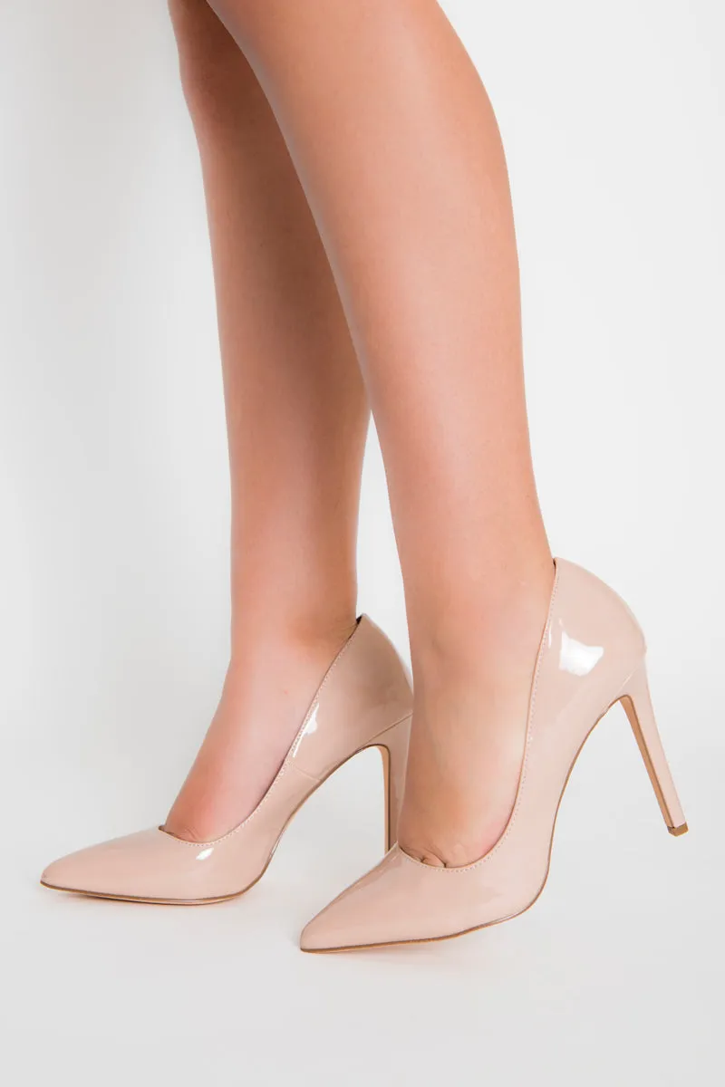 Destiny Patent Pumps - Nude