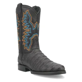 Dingo Mens Trail Boss Black Leather Cowboy Boots