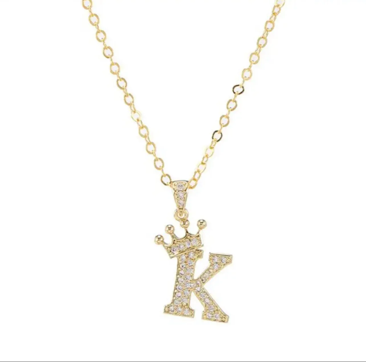 English Alphabet Letters Jewelry Women's Necklace - S4459422