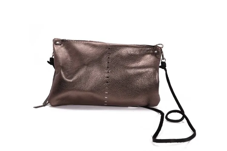 Etta Bag Pewter Metallic Crossbody Bag