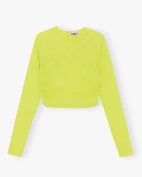 Ganni Long Sleeve Top Sulphur Spring