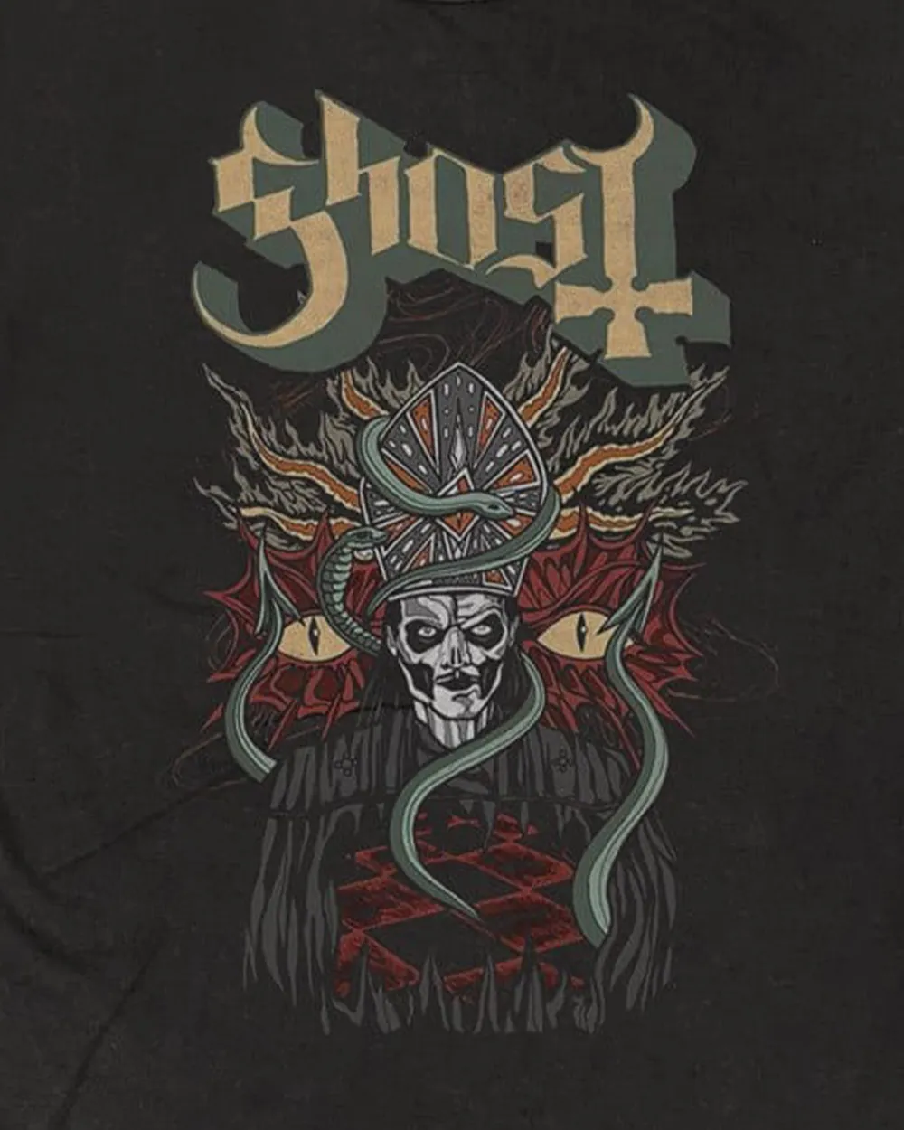 Ghost - Devil Snake Vintage Wash T-Shirt