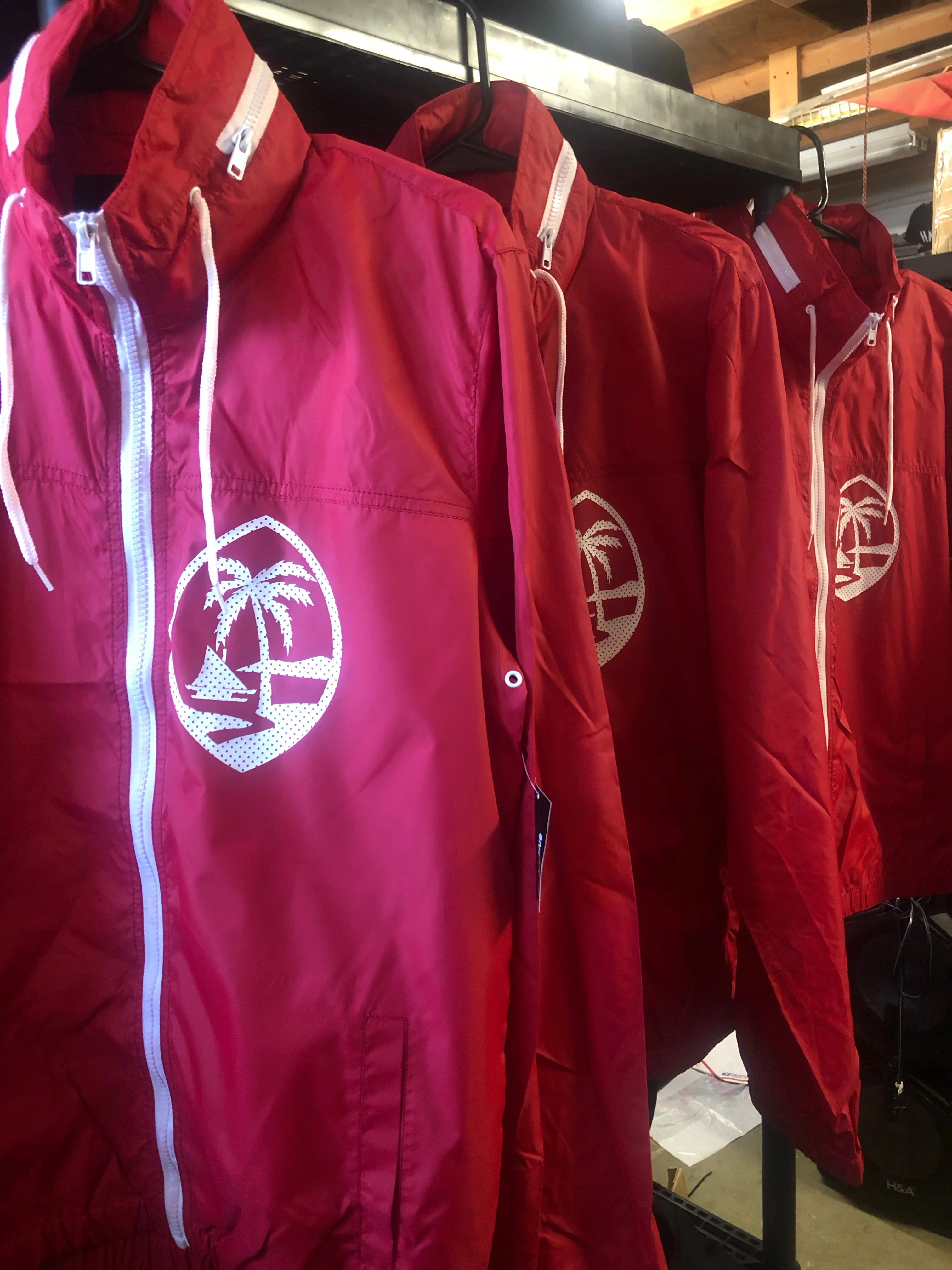 Guam Palm Zip Up Jackets