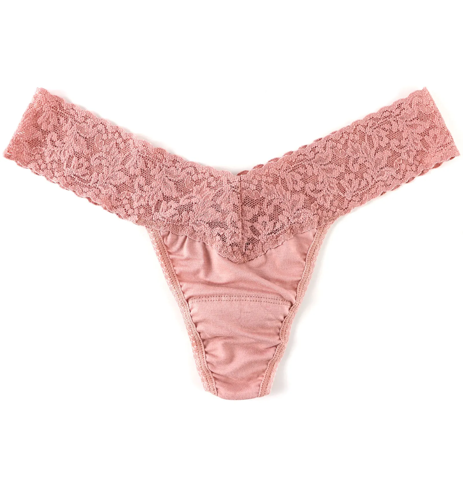 Hanky Panky Cotton Low Rise Thong (891581P) - Rooibos