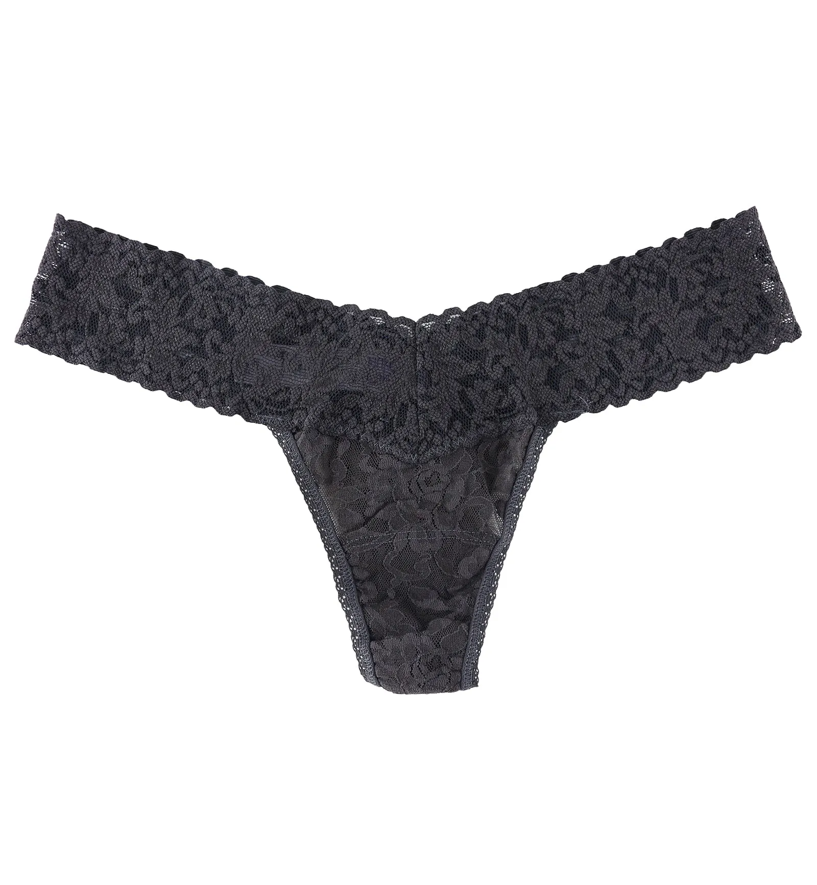 Hanky Panky Signature Lace Low Rise Thong (4911P) - Granite