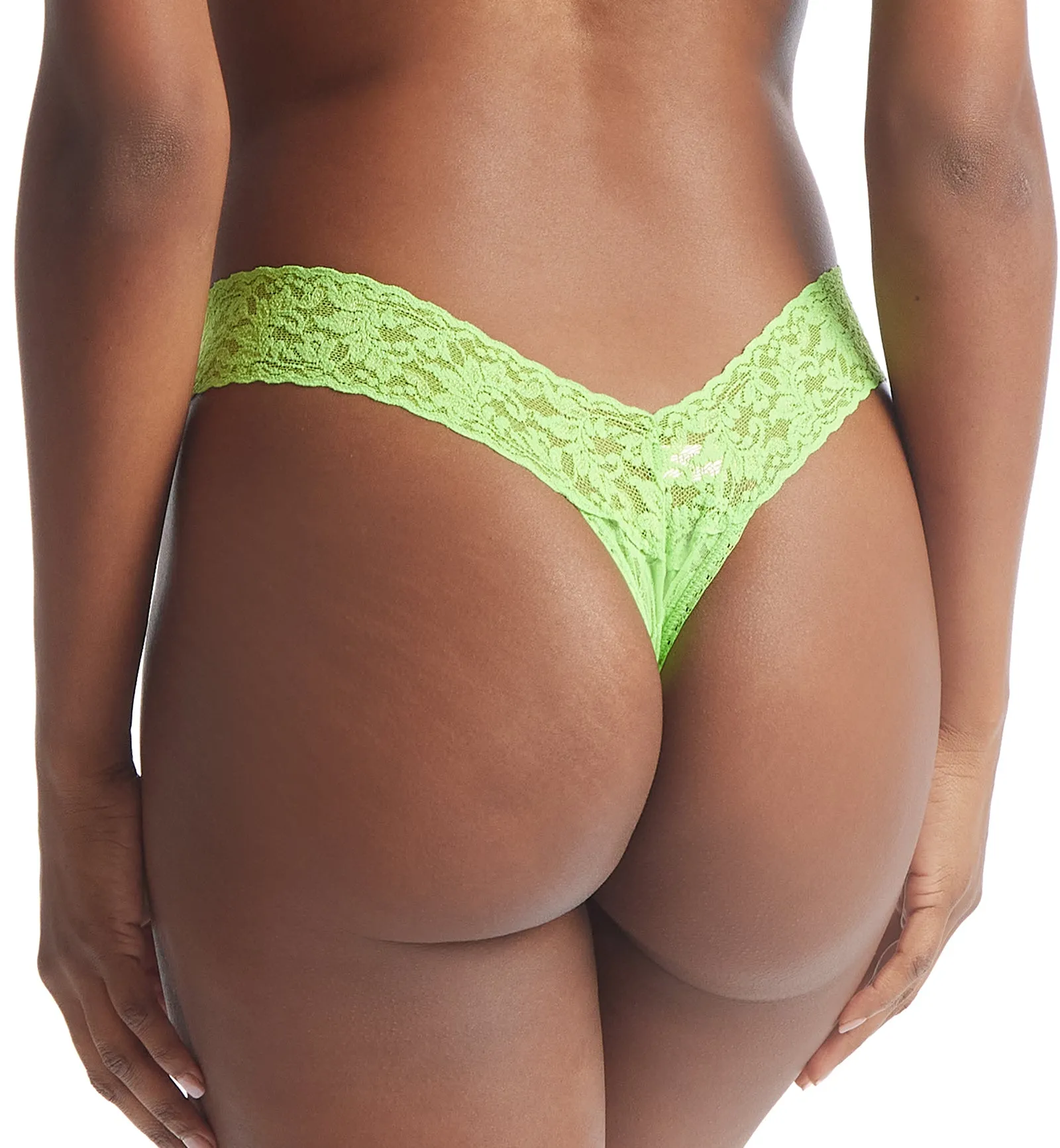 Hanky Panky Signature Lace Low Rise Thong (4911P) - Lush Green