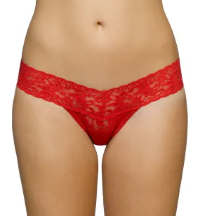 Hanky Panky Signature Lace Low Rise Thong (4911P) - Red