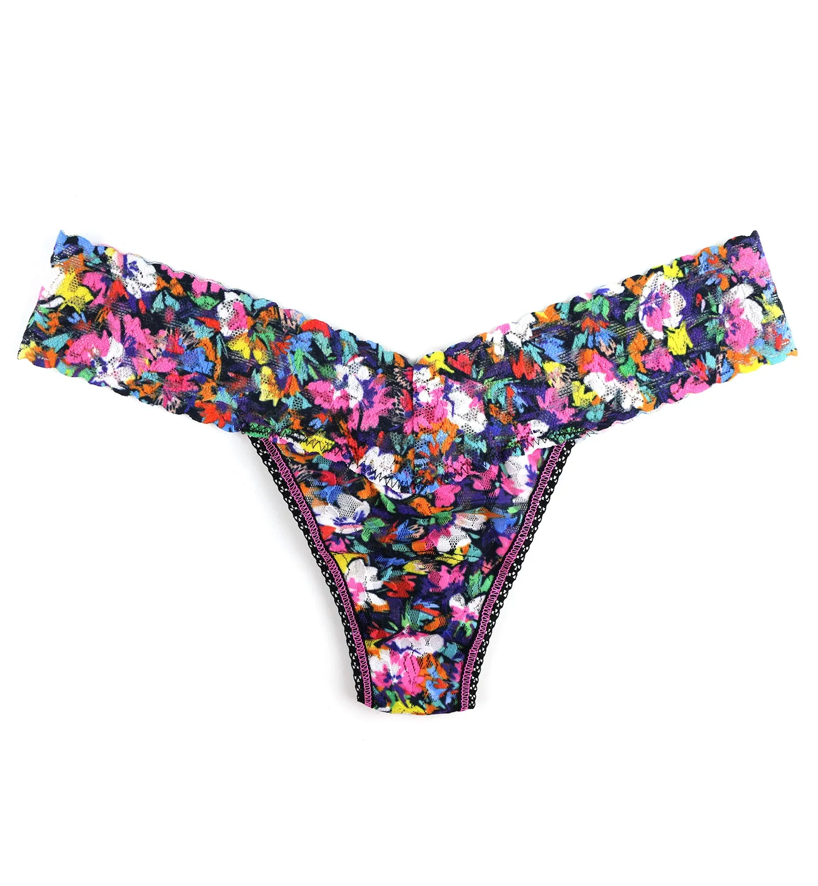 Hanky Panky Signature Lace Printed Low Rise Thong (PR4911P) - Confetti Flora