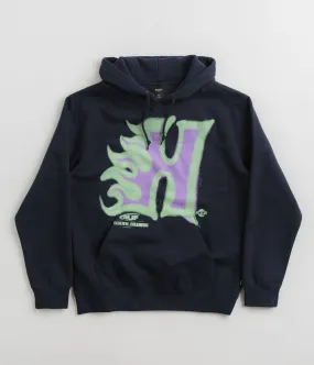 HUF Heat Wave Hoodie - Navy